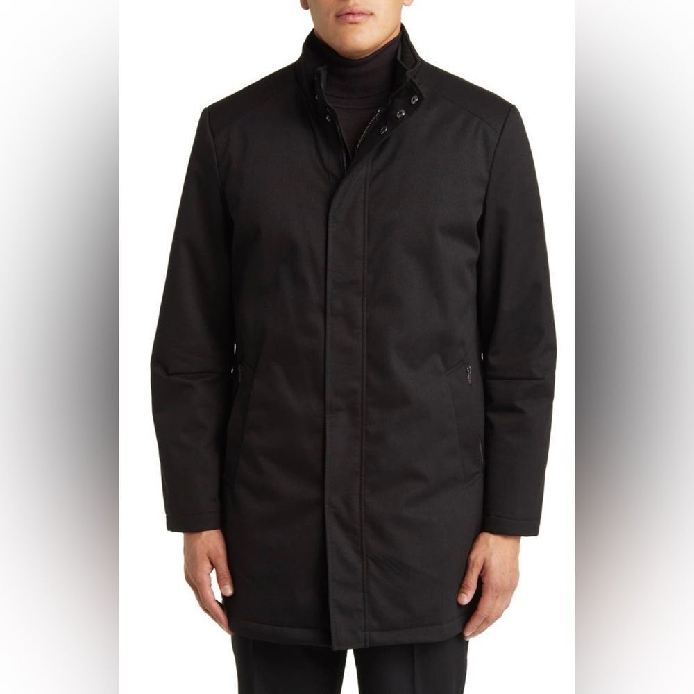 Hart Schaffner Marx men's smart coat commuter coat black insulated size XXL